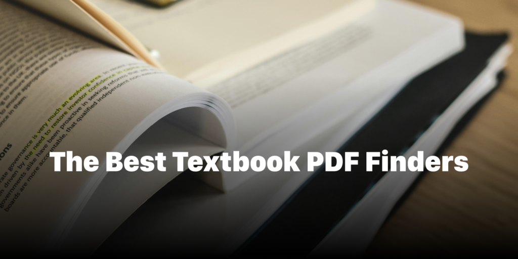 The best textbook PDF finders